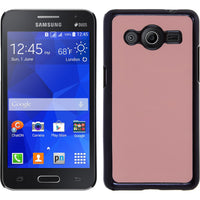 Hardcase für Samsung Galaxy Core 2 Lederoptik rosa