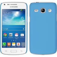Hardcase für Samsung Galaxy Core Plus gummiert hellblau