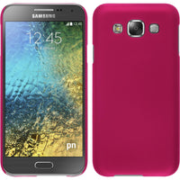 Hardcase für Samsung Galaxy E5 gummiert pink
