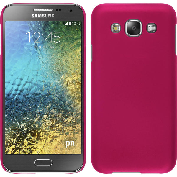 Hardcase für Samsung Galaxy E5 gummiert pink