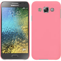 Hardcase für Samsung Galaxy E5 gummiert rosa