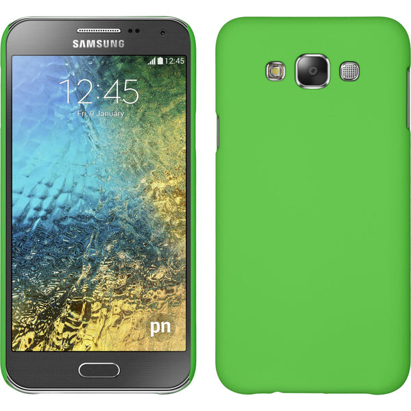 Hardcase für Samsung Galaxy E7 gummiert grün