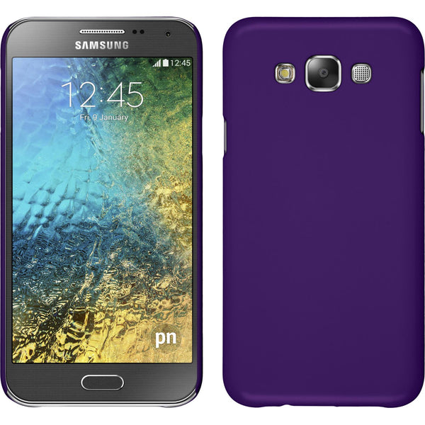 Hardcase für Samsung Galaxy E7 gummiert lila