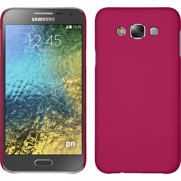 Hardcase für Samsung Galaxy E7 gummiert pink