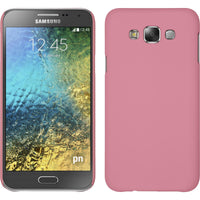 Hardcase für Samsung Galaxy E7 gummiert rosa