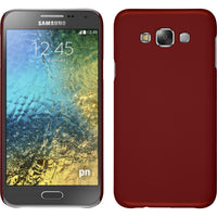 Hardcase für Samsung Galaxy E7 gummiert rot