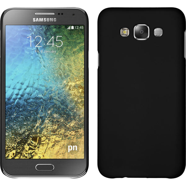 Hardcase für Samsung Galaxy E7 gummiert schwarz