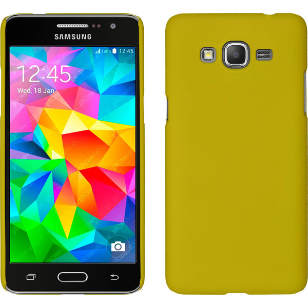 Hardcase für Samsung Galaxy Grand Prime gummiert gelb