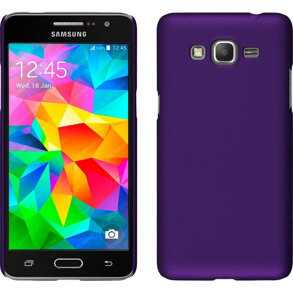 Hardcase für Samsung Galaxy Grand Prime gummiert lila