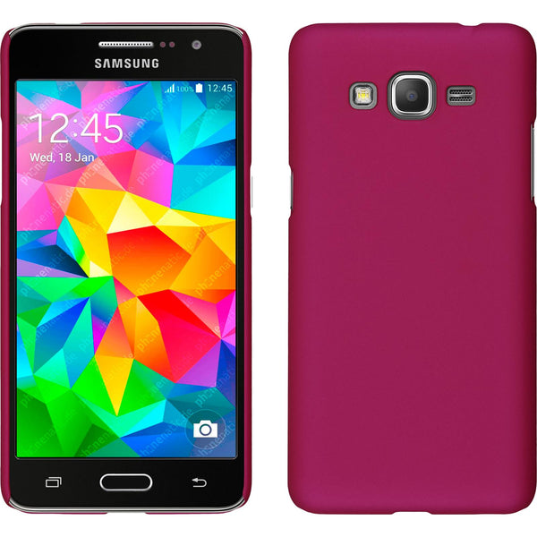 Hardcase für Samsung Galaxy Grand Prime gummiert pink