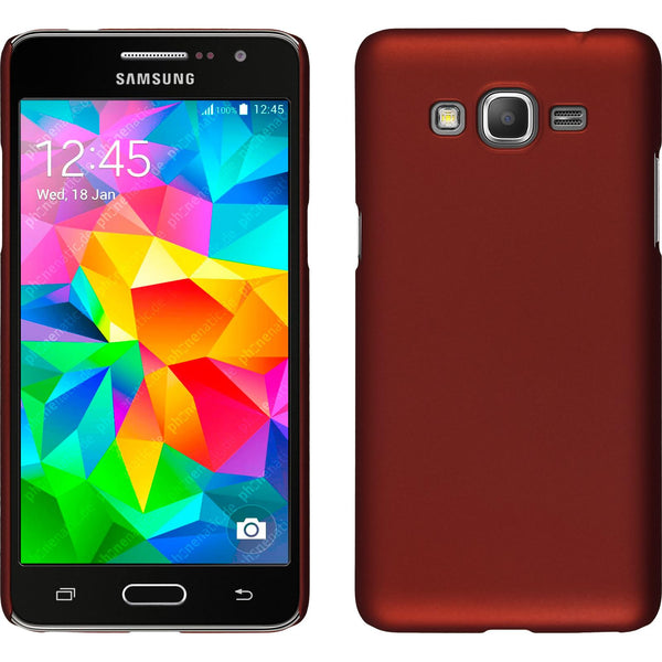 Hardcase für Samsung Galaxy Grand Prime gummiert rot