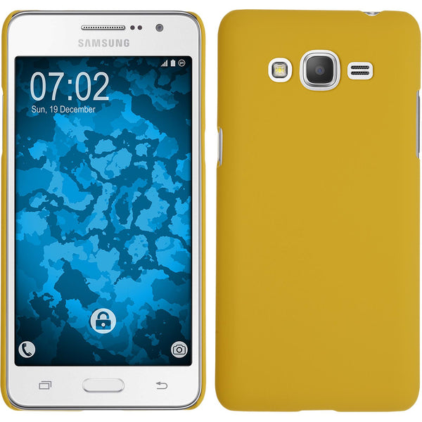 Hardcase für Samsung Galaxy Grand Prime Plus gummiert gelb