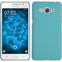 Hardcase für Samsung Galaxy Grand Prime Plus gummiert hellbl