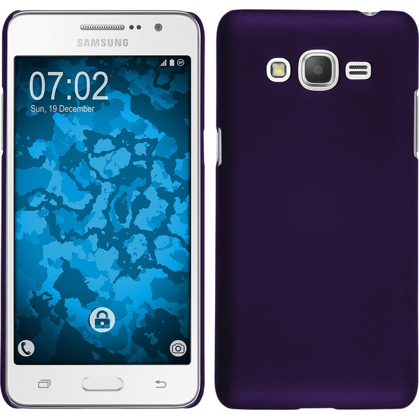 Hardcase für Samsung Galaxy Grand Prime Plus gummiert lila