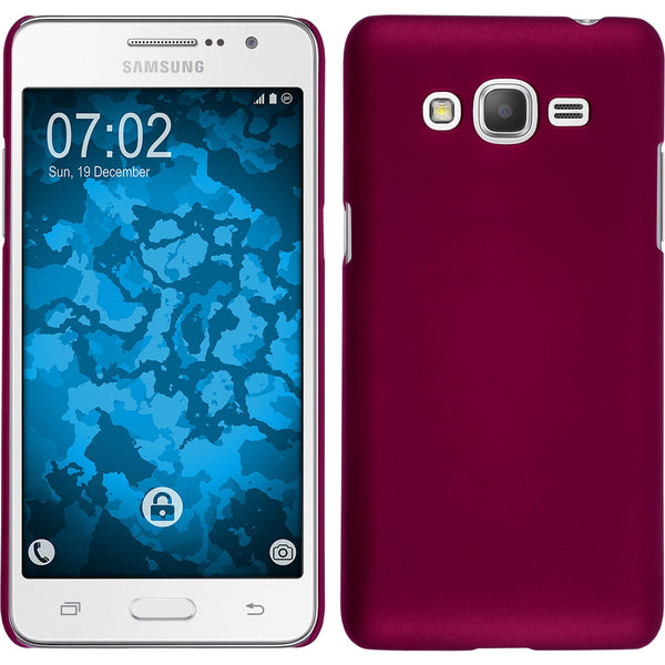 Hardcase für Samsung Galaxy Grand Prime Plus gummiert pink