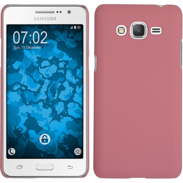Hardcase für Samsung Galaxy Grand Prime Plus gummiert rosa