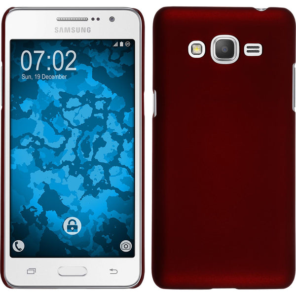 Hardcase für Samsung Galaxy Grand Prime Plus gummiert rot