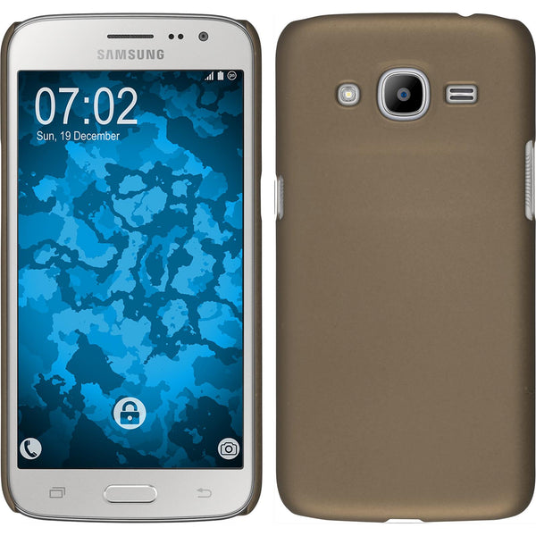 Hardcase für Samsung Galaxy J2 (2016) (J210) gummiert gold