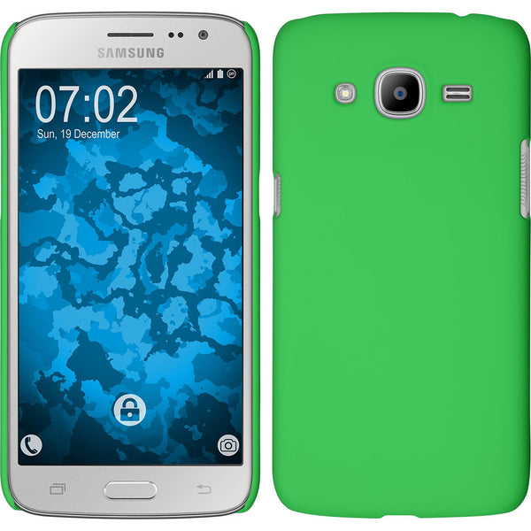 Hardcase für Samsung Galaxy J2 (2016) (J210) gummiert grün