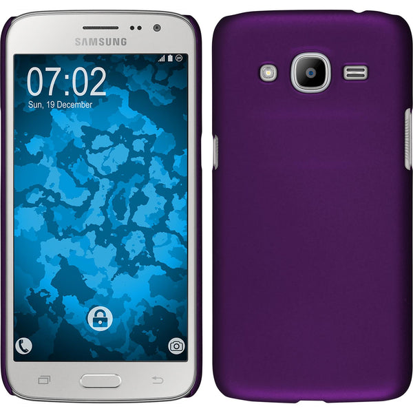 Hardcase für Samsung Galaxy J2 (2016) (J210) gummiert lila
