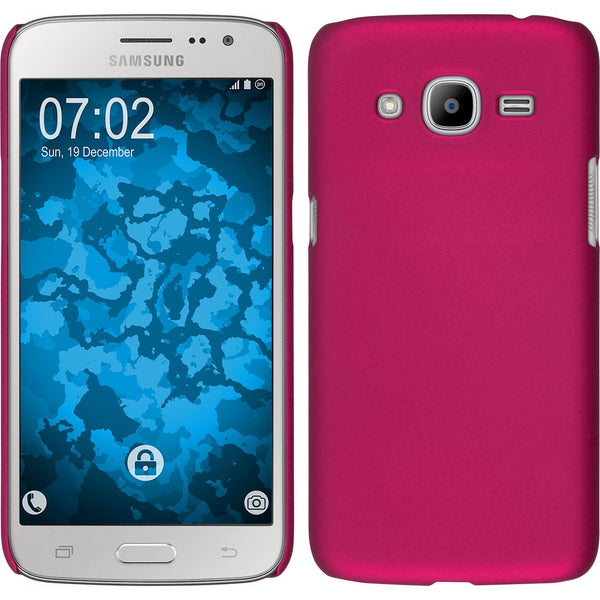 Hardcase für Samsung Galaxy J2 (2016) (J210) gummiert pink