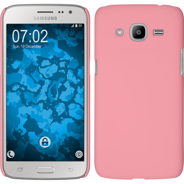 Hardcase für Samsung Galaxy J2 (2016) (J210) gummiert rosa