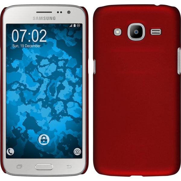 Hardcase für Samsung Galaxy J2 (2016) (J210) gummiert rot