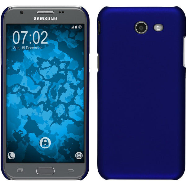Hardcase für Samsung Galaxy J3 Emerge gummiert blau