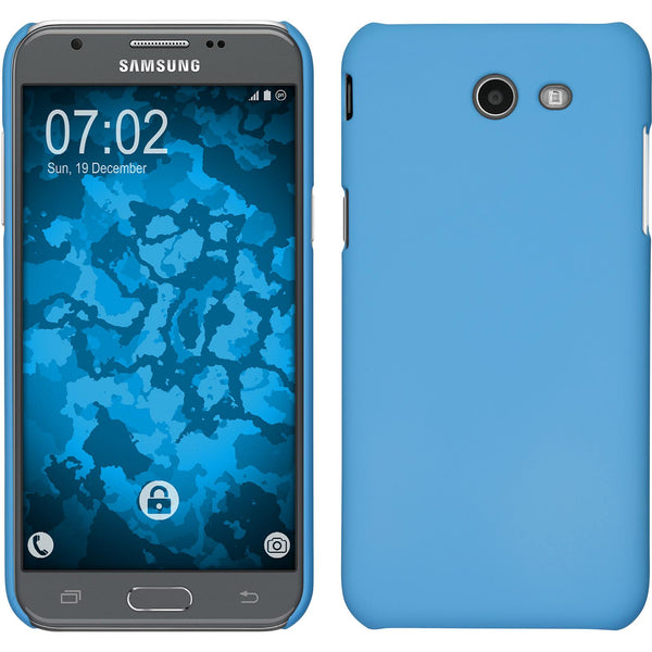 Hardcase für Samsung Galaxy J3 Emerge gummiert hellblau