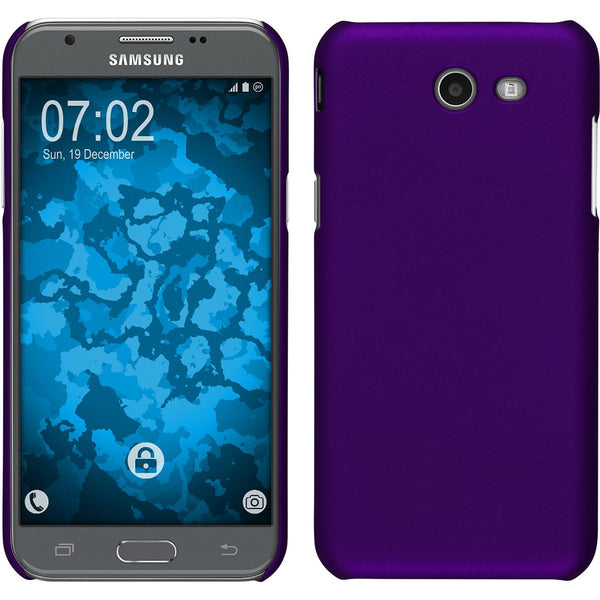 Hardcase für Samsung Galaxy J3 Emerge gummiert lila