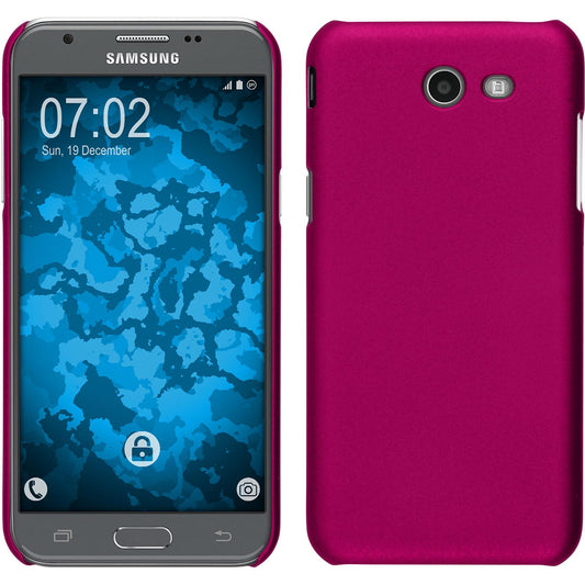 Hardcase für Samsung Galaxy J3 Emerge gummiert pink