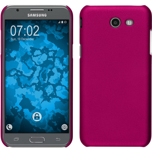 Hardcase für Samsung Galaxy J3 Emerge gummiert pink