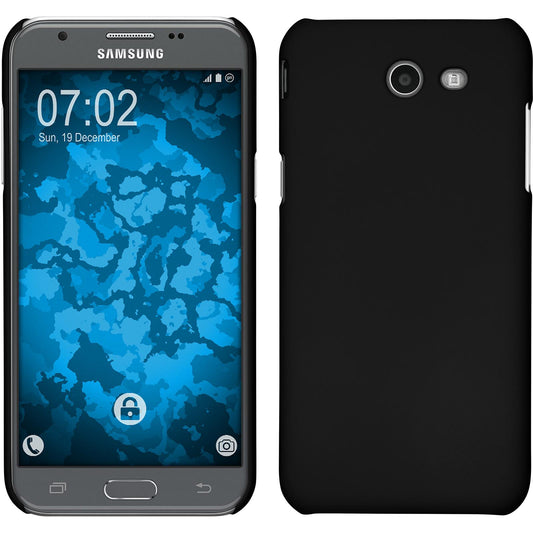 Hardcase für Samsung Galaxy J3 Emerge gummiert schwarz