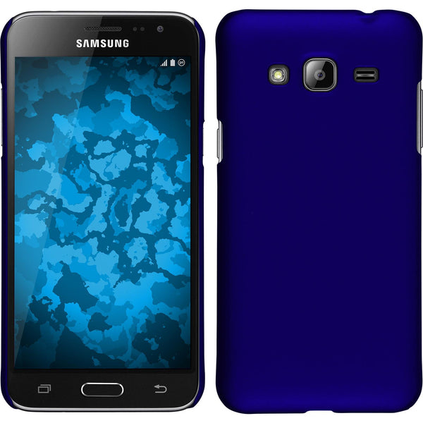 Hardcase für Samsung Galaxy J3 gummiert blau