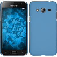 Hardcase für Samsung Galaxy J3 gummiert hellblau