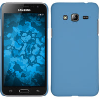 Hardcase für Samsung Galaxy J3 gummiert hellblau