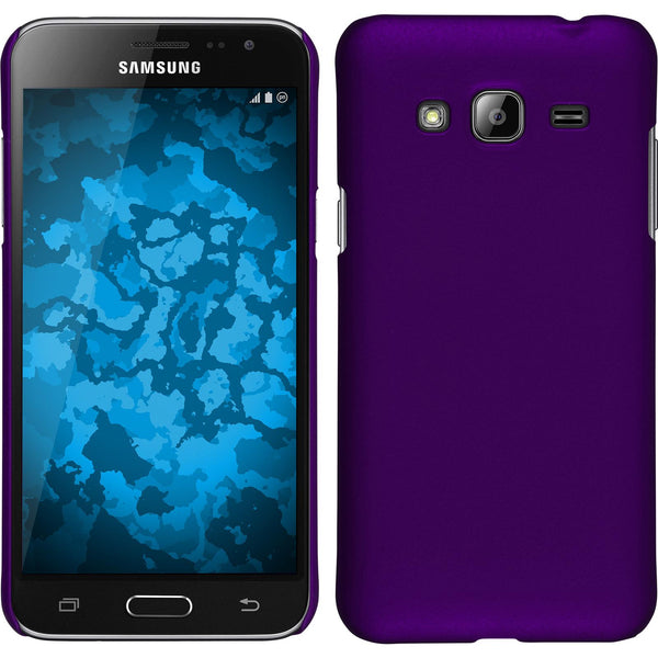 Hardcase für Samsung Galaxy J3 gummiert lila