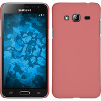 Hardcase für Samsung Galaxy J3 gummiert rosa
