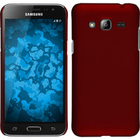 Hardcase für Samsung Galaxy J3 gummiert rot