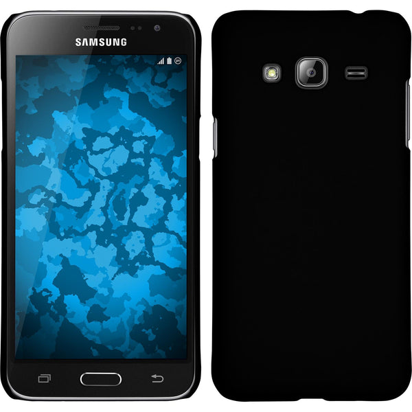 Hardcase für Samsung Galaxy J3 gummiert schwarz
