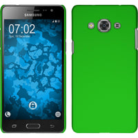 Hardcase für Samsung Galaxy J3 Pro gummiert grün