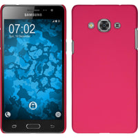 Hardcase für Samsung Galaxy J3 Pro gummiert pink