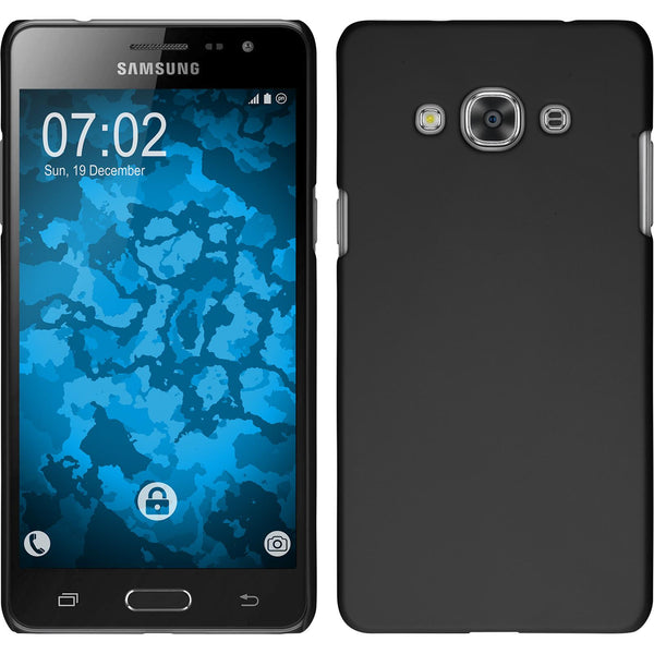 Hardcase für Samsung Galaxy J3 Pro gummiert schwarz