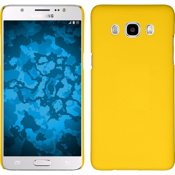 Hardcase für Samsung Galaxy J5 (2016) J510 gummiert gelb