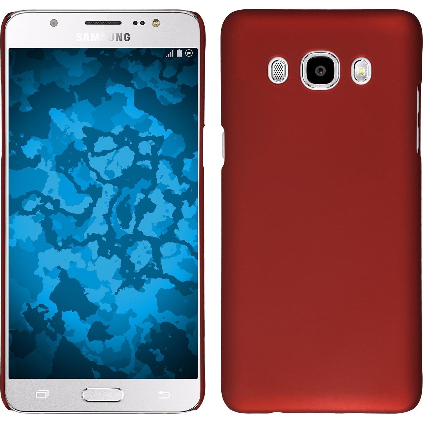 Hardcase für Samsung Galaxy J5 (2016) J510 gummiert rot