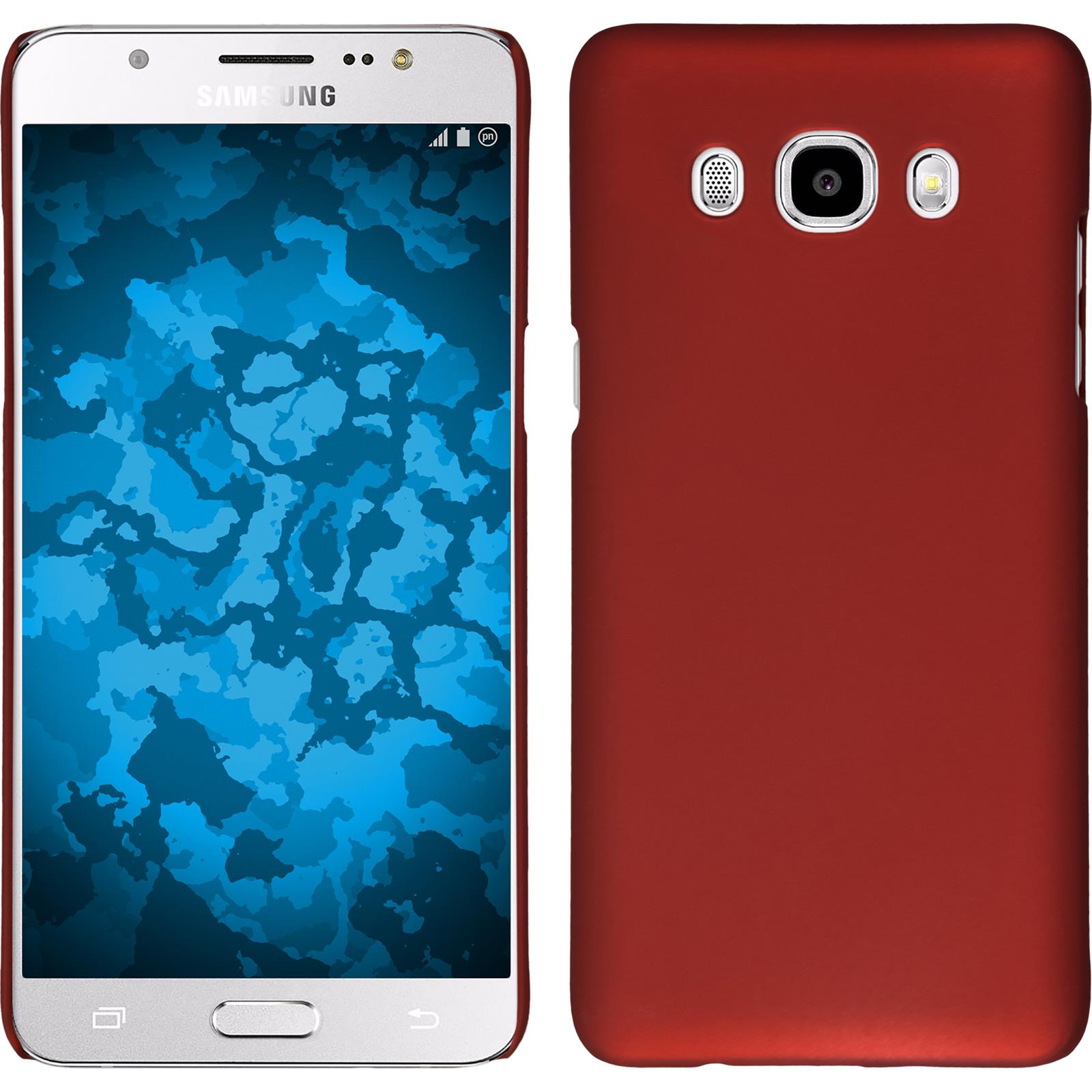 Hardcase für Samsung Galaxy J5 (2016) J510 gummiert rot