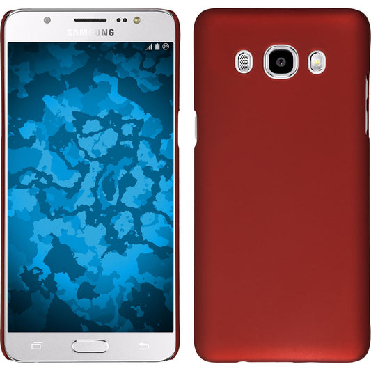 Hardcase für Samsung Galaxy J5 (2016) J510 gummiert rot