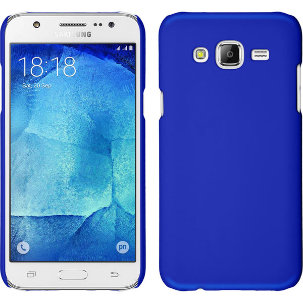 Hardcase für Samsung Galaxy J7 (2015 / J700) gummiert blau