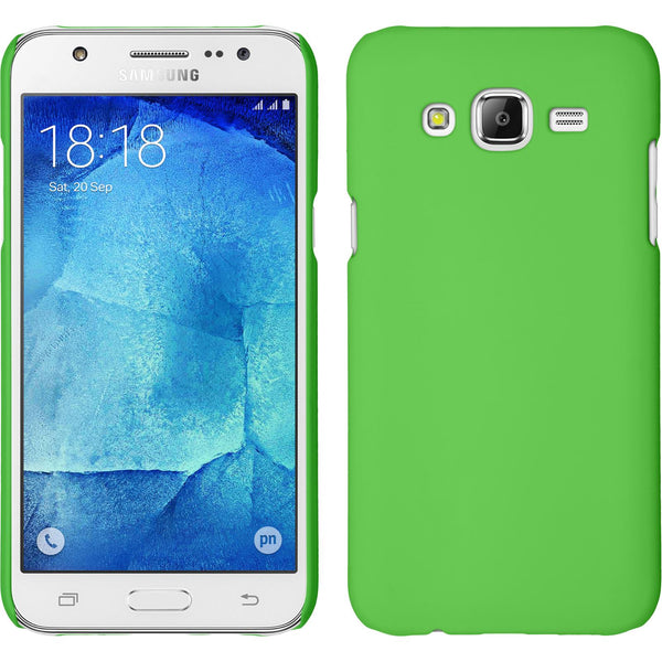 Hardcase für Samsung Galaxy J7 (2015 / J700) gummiert grün