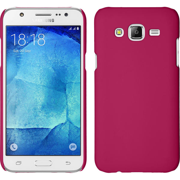 Hardcase für Samsung Galaxy J7 (2015 / J700) gummiert pink